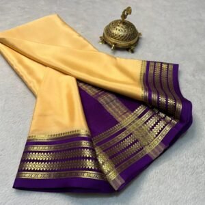 Exclusive Handcrafted Mysore Crepe Soft Silk Sarees