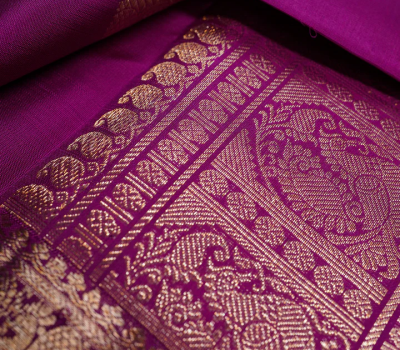 Magenta Kanjivaram Silk Saree