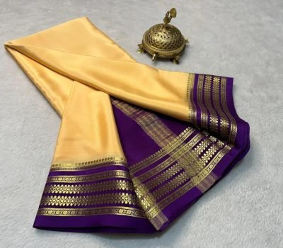 Exclusive Handcrafted Mysore Crepe Soft Silk Sarees